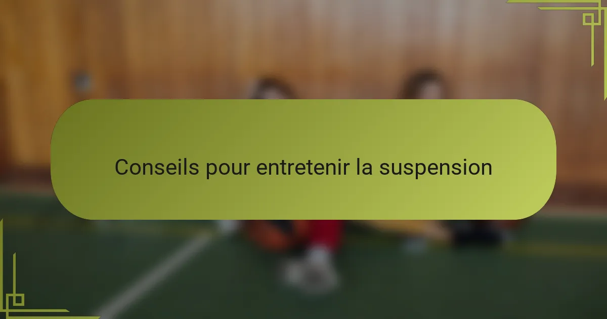 Conseils pour entretenir la suspension