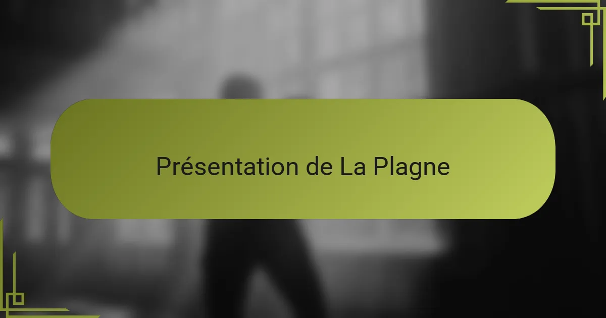 Présentation de La Plagne